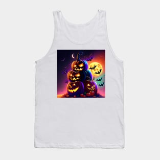 Halloween Pumpkin Tank Top